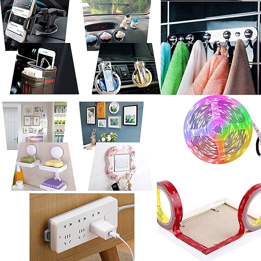 Double Sided Tape 2in x 16.5ft, Mounting Tape Heavy Duty, Removeable PE Foam - Image 7