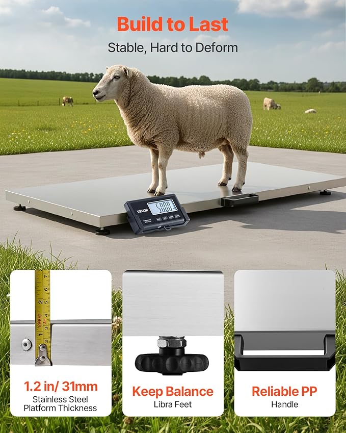 VEVOR Digital Shipping Scale, 0.1 lbs High Accuracy, 660 lbs Postal Scale - Image 5