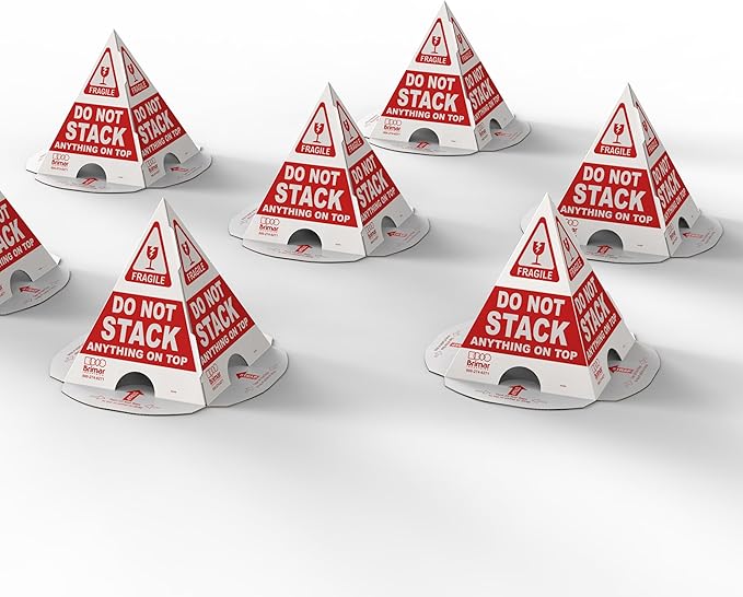 Brimar - 8.5" × 8.5" × 10″ - Do Not Stack Cone - 3.55mm Corrugated Cardboard- - Image 2