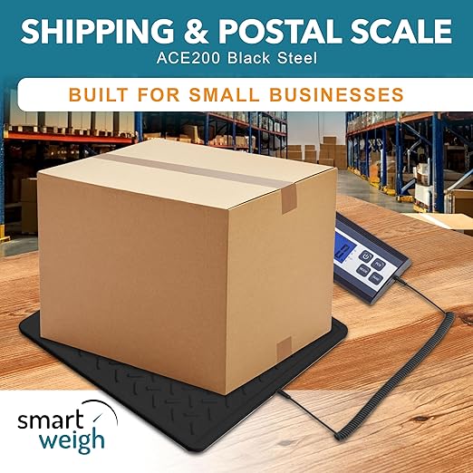 Smart Weigh Postal Scale Digital 440lb / 10g Shipping Scale Heavy Duty Tare - Image 2
