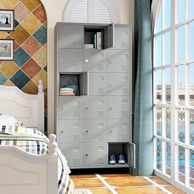 72" inch Employee Locker, Tall Metal Locker - Image 2