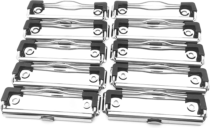 10 Pack Clipboard Clips 3.94" Mountable Metal Clipboards Hardware by shuokecrafts