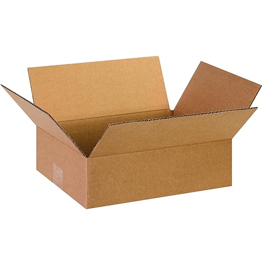 TAPE LOGIC 13 x 10 x 4 Corrugated Cardboard Boxes, Flat 13"L x 10"W x 4"H by TapeLogic