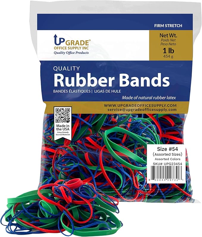 Upgrade Rubber Bands, 1 lb Bag by UpgradeOfficeSupply