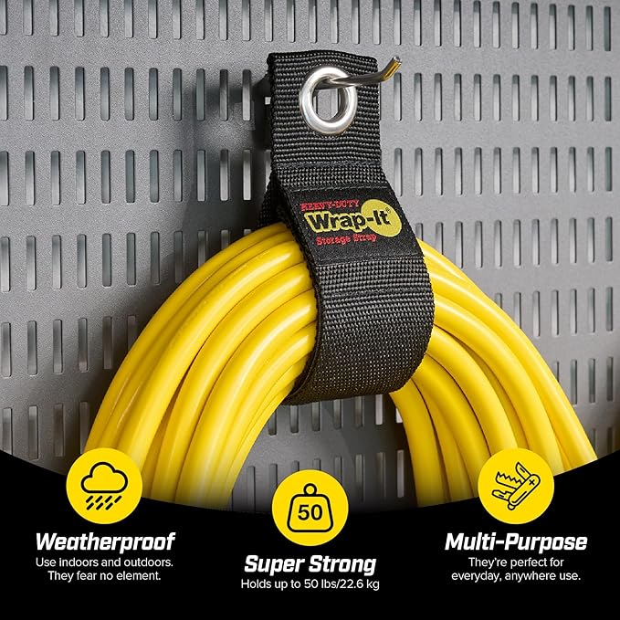 Heavy-Duty Wrap-It Storage Straps, 13-inch - Image 4