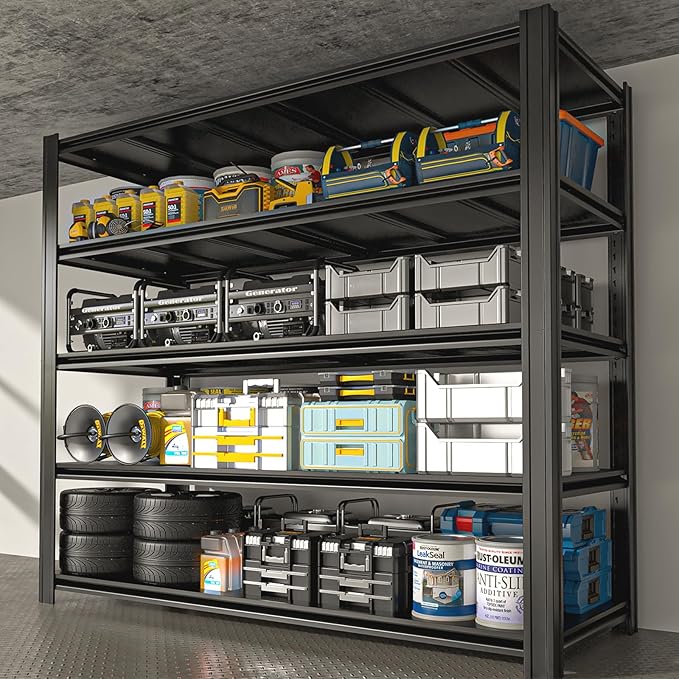5-Tier 55" W x 24" D x 84" H Garage Shelving 3500LBS Storage Shelves Heavy Duty - Image 2