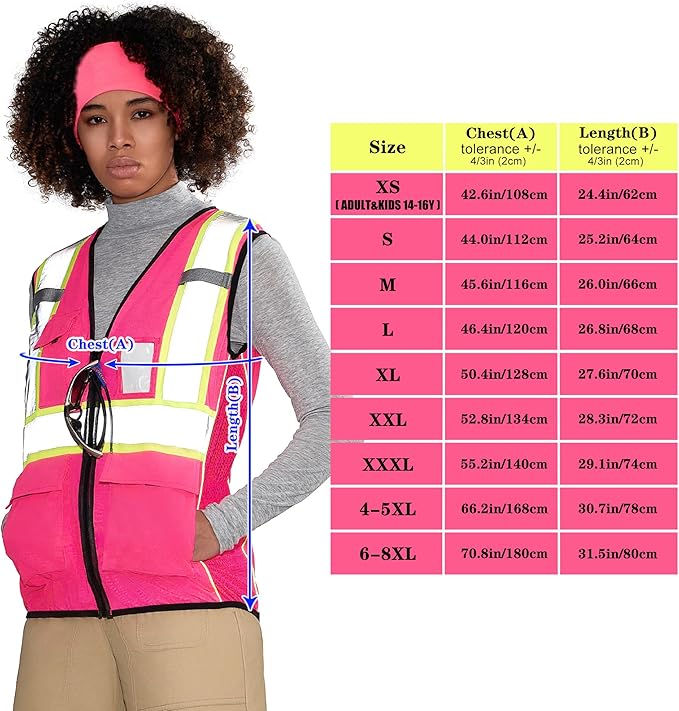 AYKRM Custom Logo Personalised Printed High Visibility Reflective 2 two tone - Image 4
