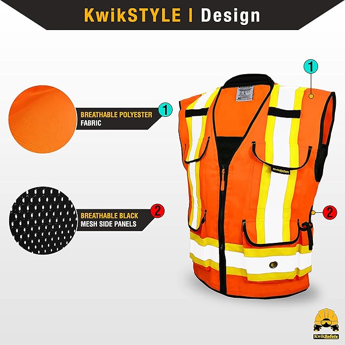 KwikSafety - Charlotte, NC - GODFATHER Safety Vest ANSI OSHA - Image 2
