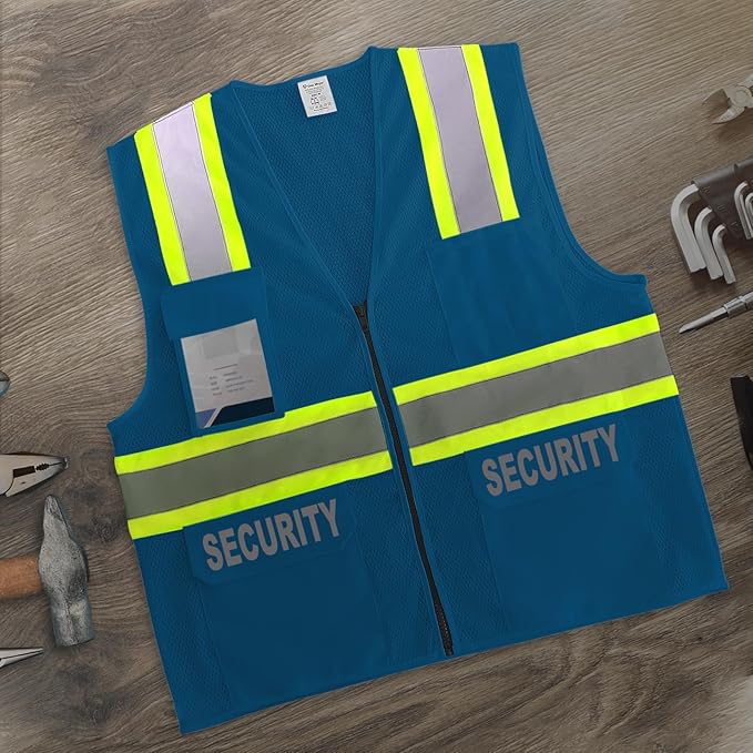 Security Vest for Security Guard, Hi Vis Safety Vest for Men Women, High - Image 5