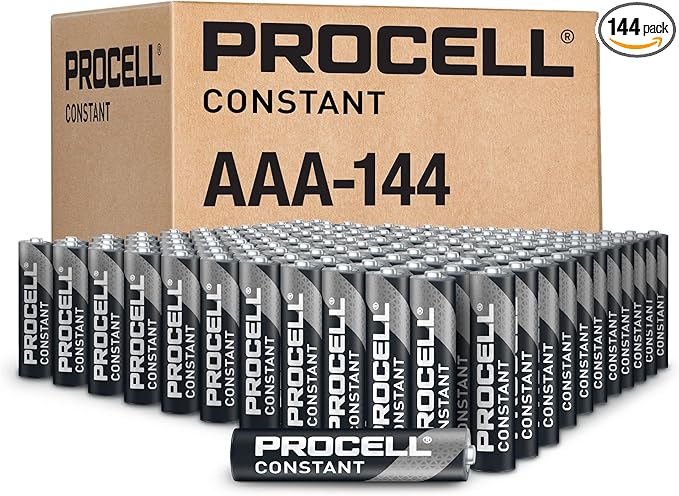 PROCELL Constant AAA Long-Lasting Alkaline Batteries, 10-Year Shelf Life by PROCELL