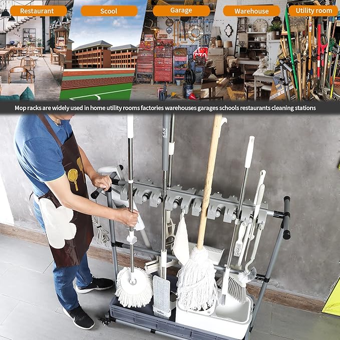 Generic Multifunctional Cleaning Cart and Tool Organizer - Image 5