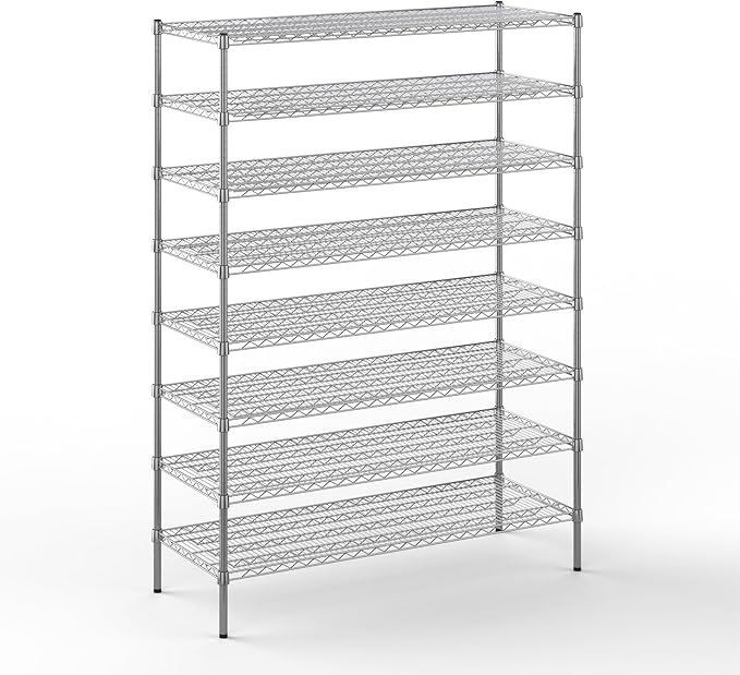 21" Deep x 54" Wide x 74" Height Wire Shelving Kit | 8-Tier | NSF Commercial by Regal+Altair