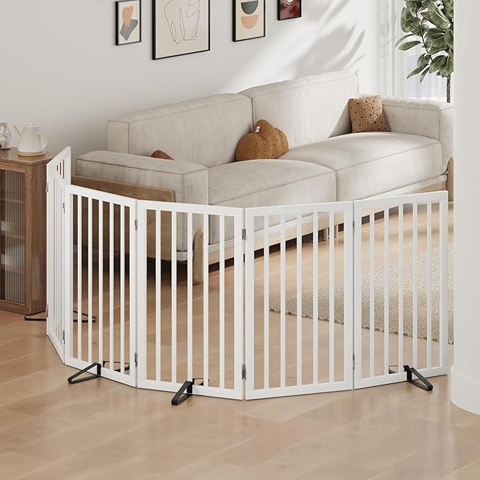 Dog Gates for Doorways, Tall Dog Gate Indoor, Foldable Pet Gates for Doorways - Image 7