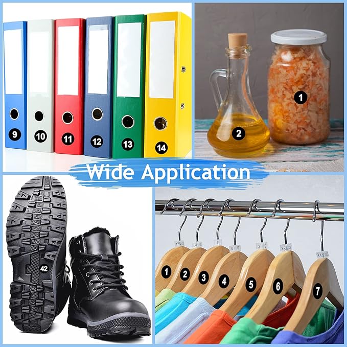 Outus 5000 Pcs 0.4 Inch 1 to 100 Number Stickers Small Number Dot Labels - Image 6