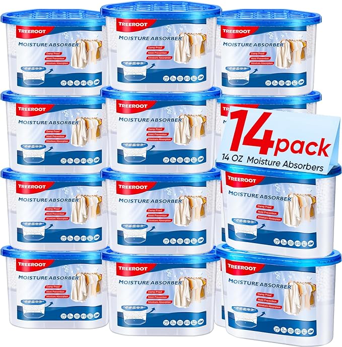 14 Pack Moisture Absorbers, 14 OZ Humidity Absorber Bucket, Moisture Absorbers by Unknown