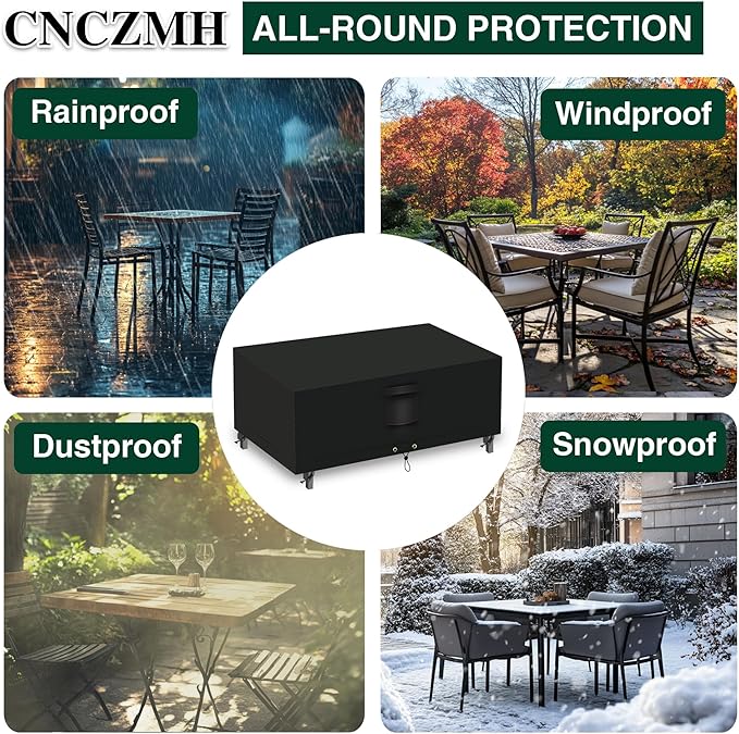 Heavy Duty Patio Furniture Covers Waterproof, 600D Outdoor Furniture Cover - Image 6