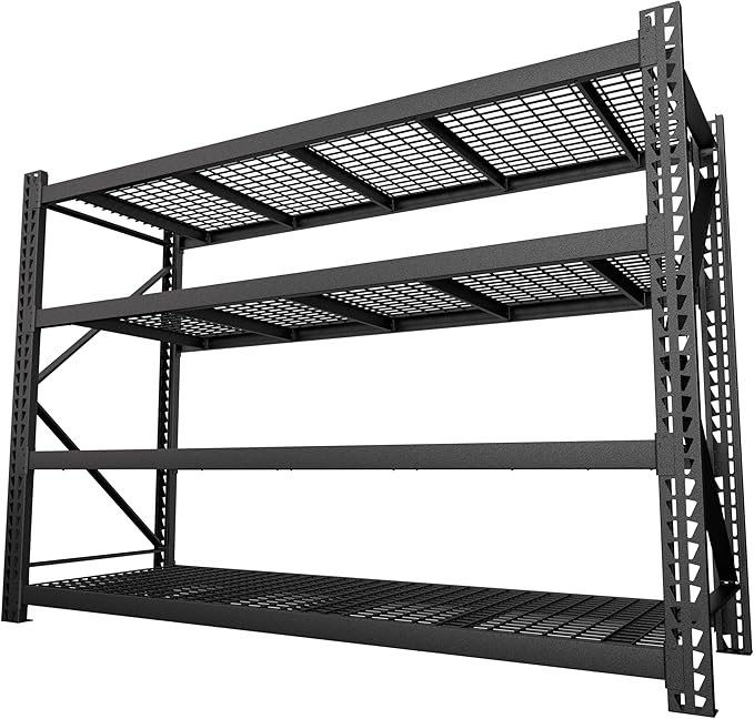 8000LBS 91 "W x 24 "D x 87 "H Storage Shelves, 4-Tier Adjustable Metal Shelving by Yardenaler