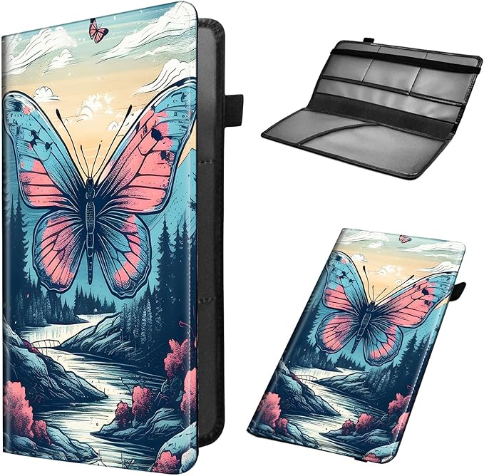 Car Registration and Insurance Holder, Leather Car Glove Box Organizer by Unknown
