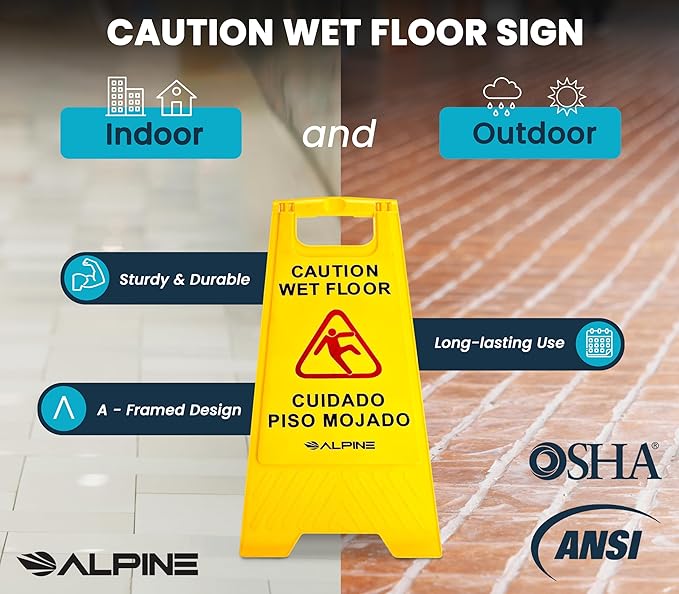Alpine Wet Floor Signs 3 Pack - Image 4