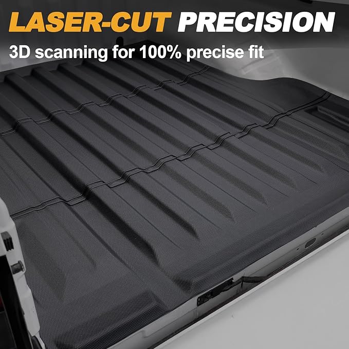 Truck Bed Mat for Nissan Frontier 2022-2026, All Weather Truck Bed Liner for - Image 2
