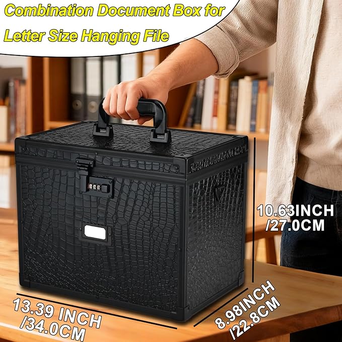 File Storage Cabinet File Organizer Document Organizer File Box in Office and - Image 6