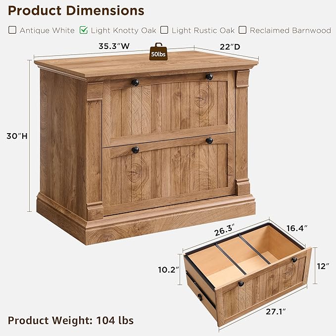 OKD Farmhouse File Cabinet - Image 2