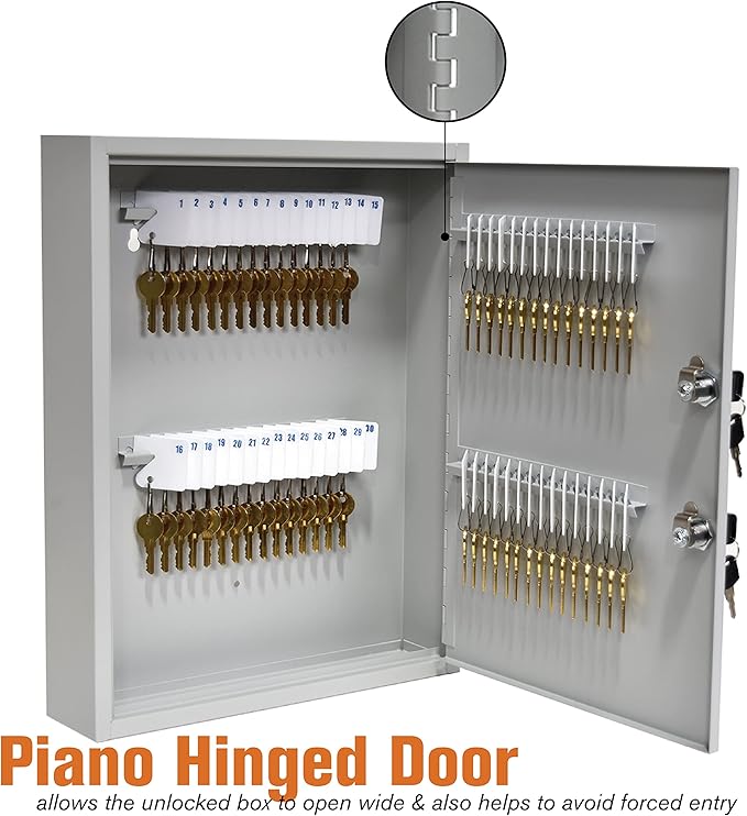 STEELMASTER by BankSupplies 60 Key Cabinet | Dual Lock Control Key Box | Welded - Image 5