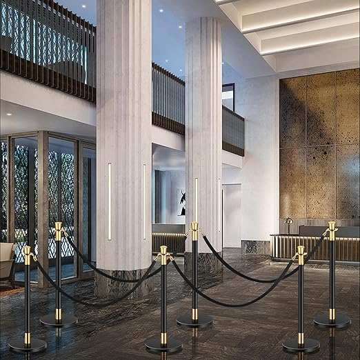6 Pack Black Gold Stanchions - Image 5