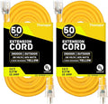 2 Pack Lighted Outdoor Extension Cord 50 ft by Thonapa