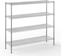 18" Deep x 60" Wide x 54" Height Wire Shelving Kit | 4-Tier | NSF Commercial by Regal+Altair