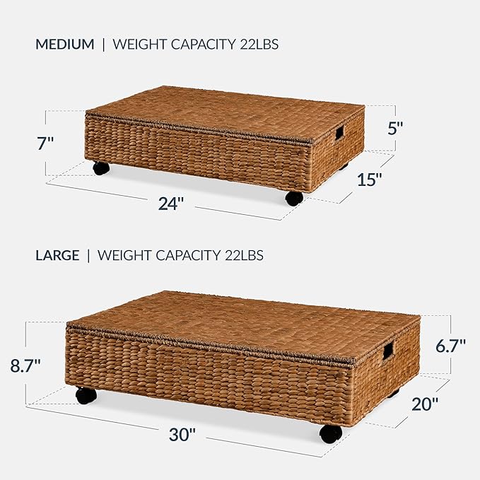 Best Choice Products Under Bed Storage Containers W/Lid, Wheels and Handles - Image 2