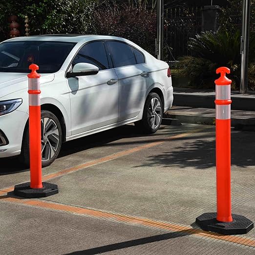 OrangeStar 3 Packs 45" Traffic Delineator Post - Image 4