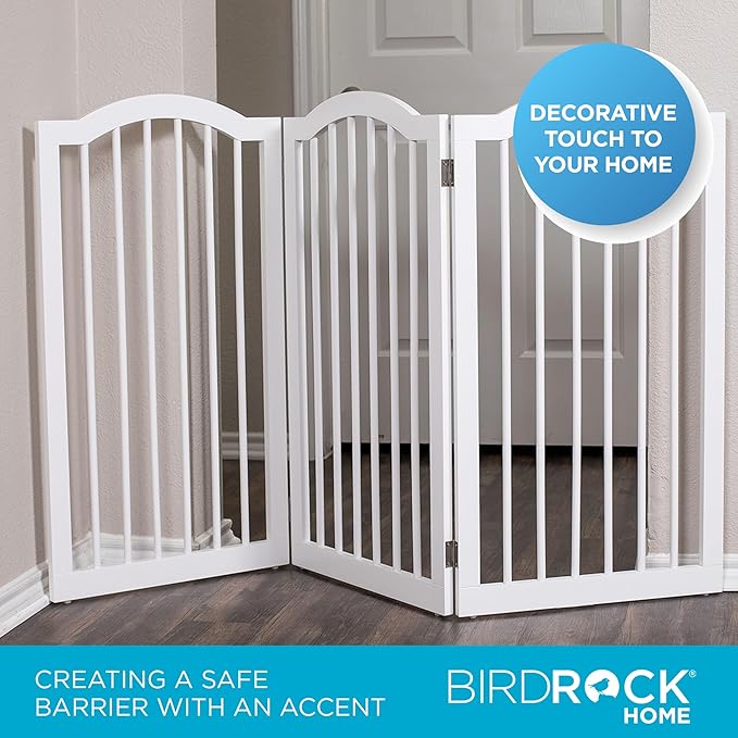 INTERNET'S BEST Arched Top Dog Gate | 3 Panel, and Porch | Portable, Extra Wide - Image 3