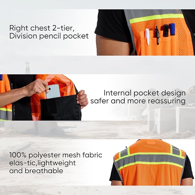 SRsafety High Visibility Vest, Security Vest - Image 3