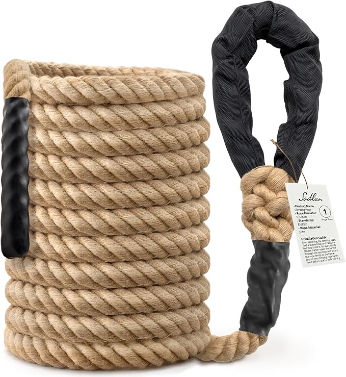 Climbing Rope Gym Workout - 10FT 15FT 20FT 25FT 30FT 35FT Heavy Duty Jute Thick - Image 6