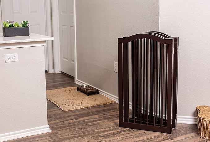 INTERNET'S BEST Arched Top Dog Gate | 4 Panel, and Porch | Portable, Extra Wide - Image 7