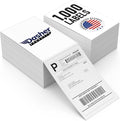 Thermal Shipping Labels 4x6, 1000 Labels/2 Stacks Commercial Grade by DasherProducts