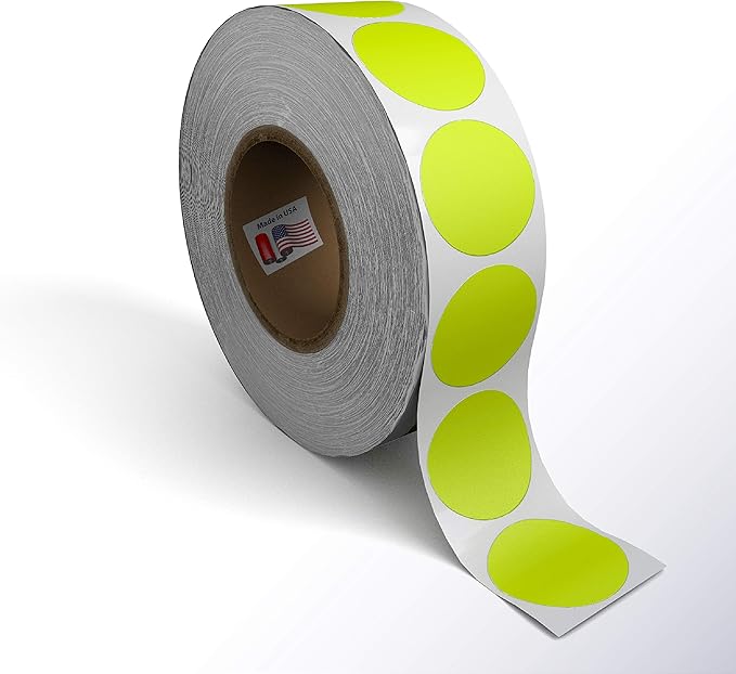 Kenco Color Coding Circle Dot Sticker Labels on a roll by KENCO