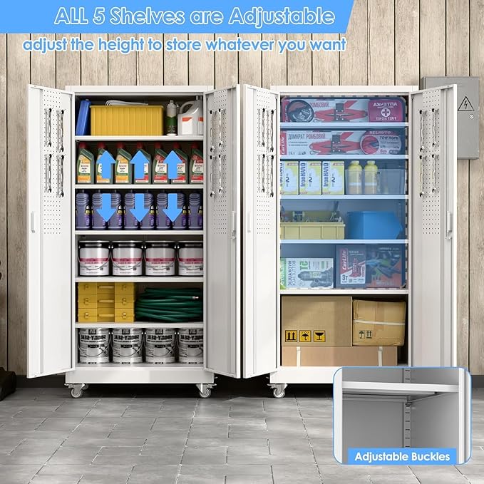 Metal Garage Storage Cabinet - Image 6