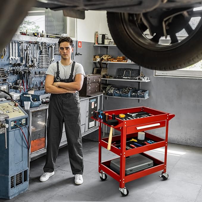 ERGOMASTER Metal Service Utility Cart - Image 6