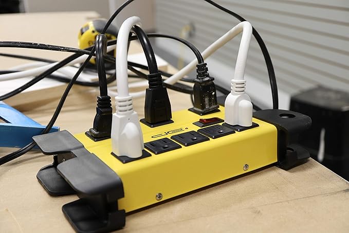 Digital Energy 15 Foot Long Surge Protector 8-Outlet Heavy Duty Metal Mountable - Image 8