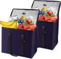 2-Pack Reusable Insulated Grocery Bags by ORILUME