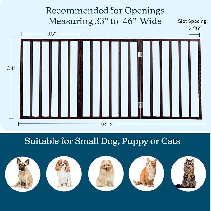 3-Panel Indoor Foldable Dog Fence - Image 2