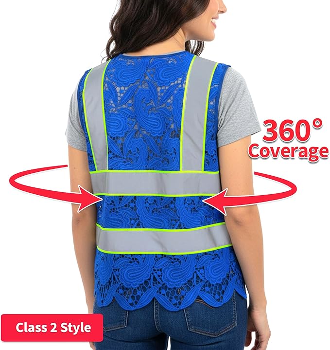 Lace-Mesh Safety Vest for Women & Men - Image 3