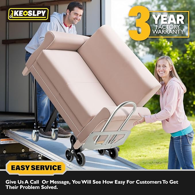 3 in 1 Industrial Convertible Hand Truck, Folding 1000 LBS Capacity Heavy Duty - Image 6