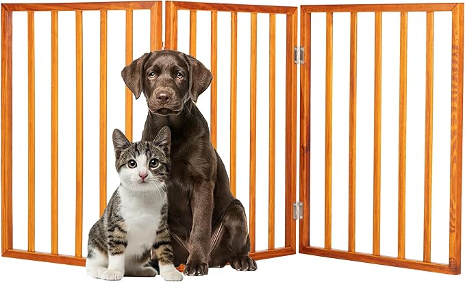 Pet Gate - 3-Panel Indoor Foldable Dog Fence by PETMAKER