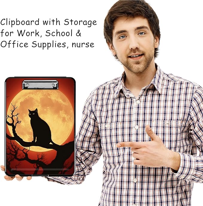 Clipboard with Storage, High Capacity Plastic Storage Clipboard with Low - Image 7