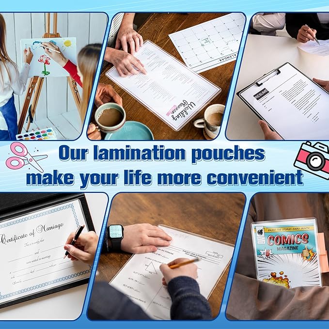 50 Pack 9x11.5inch 7mil Letter Size Laminating Sheets Thermal Laminating - Image 7
