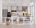 Vantas Folding Pet Gate 144" Wide, Freestanding Wire Pet Gate, Pet Puppy Safety by Vantas