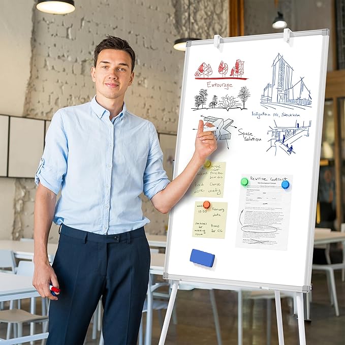 Large Whiteboard with Stand - Image 3